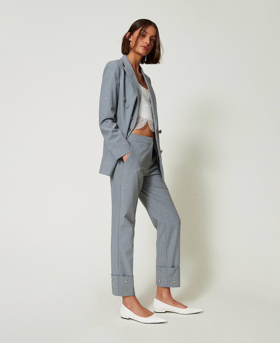 Twin Set Pantaloni con ricami a mano Outlet