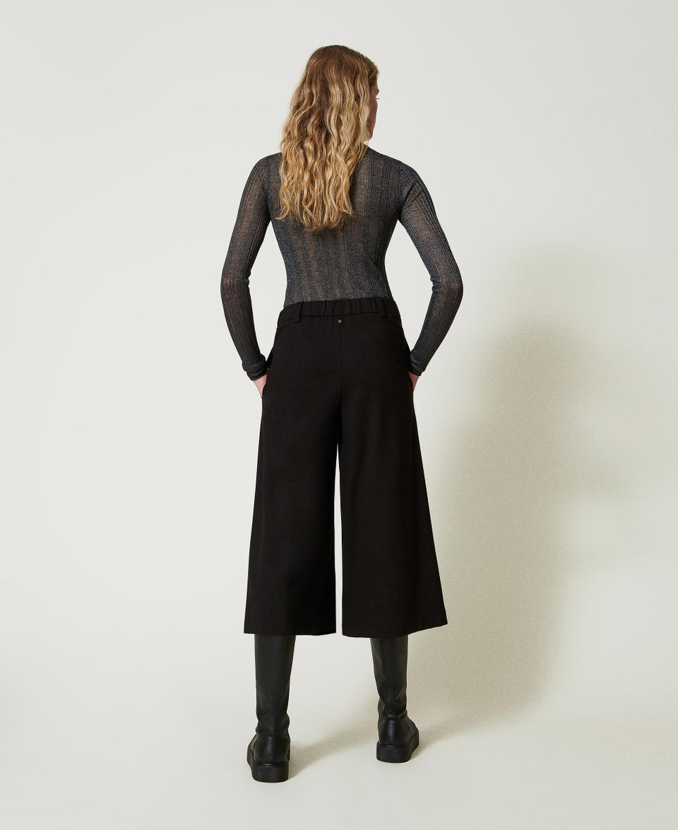 Twin Set Pantaloni cropped a vita alta Vendita Economica