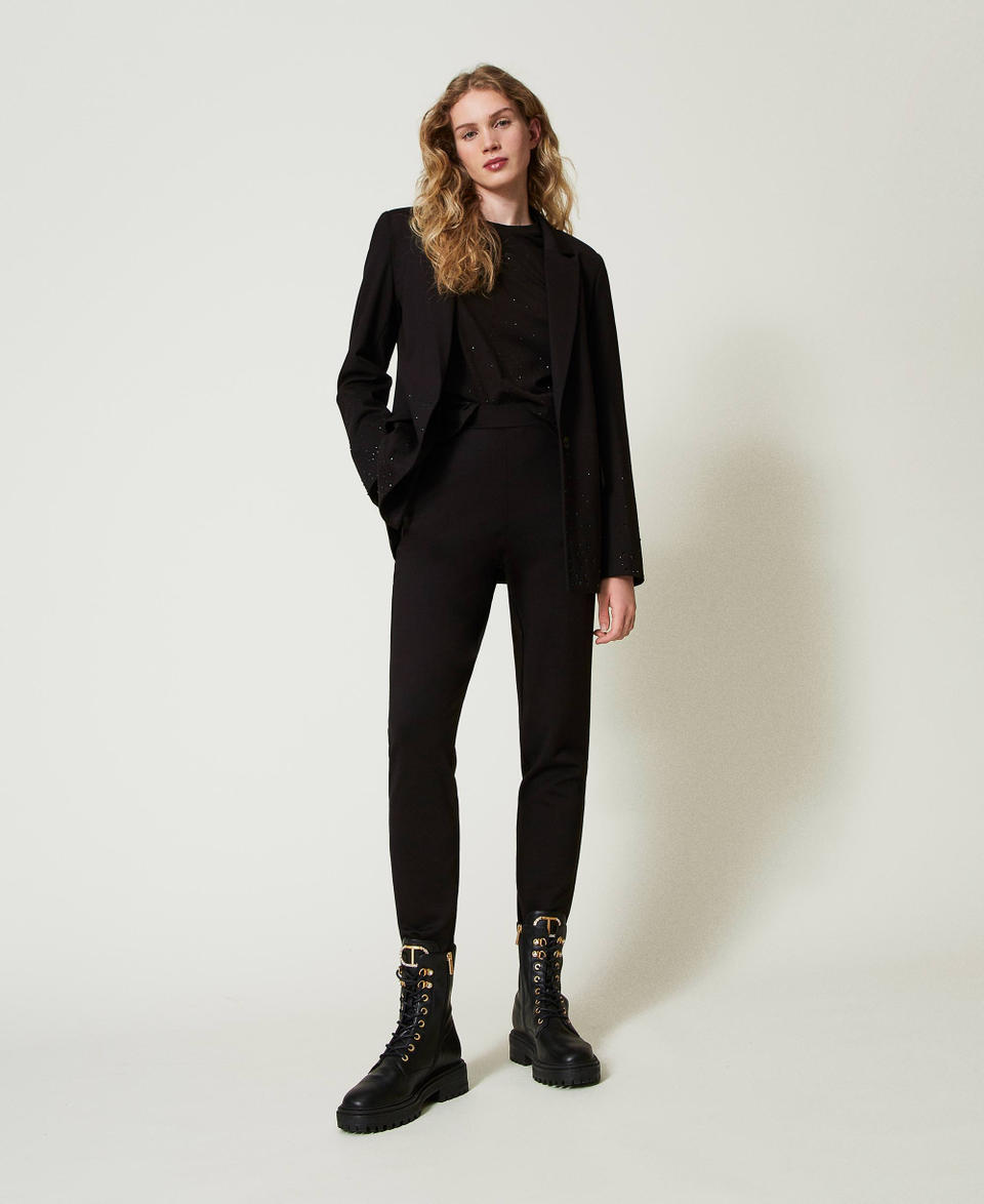 Twin Set Pantaloni a sigaretta con elastico In Saldo