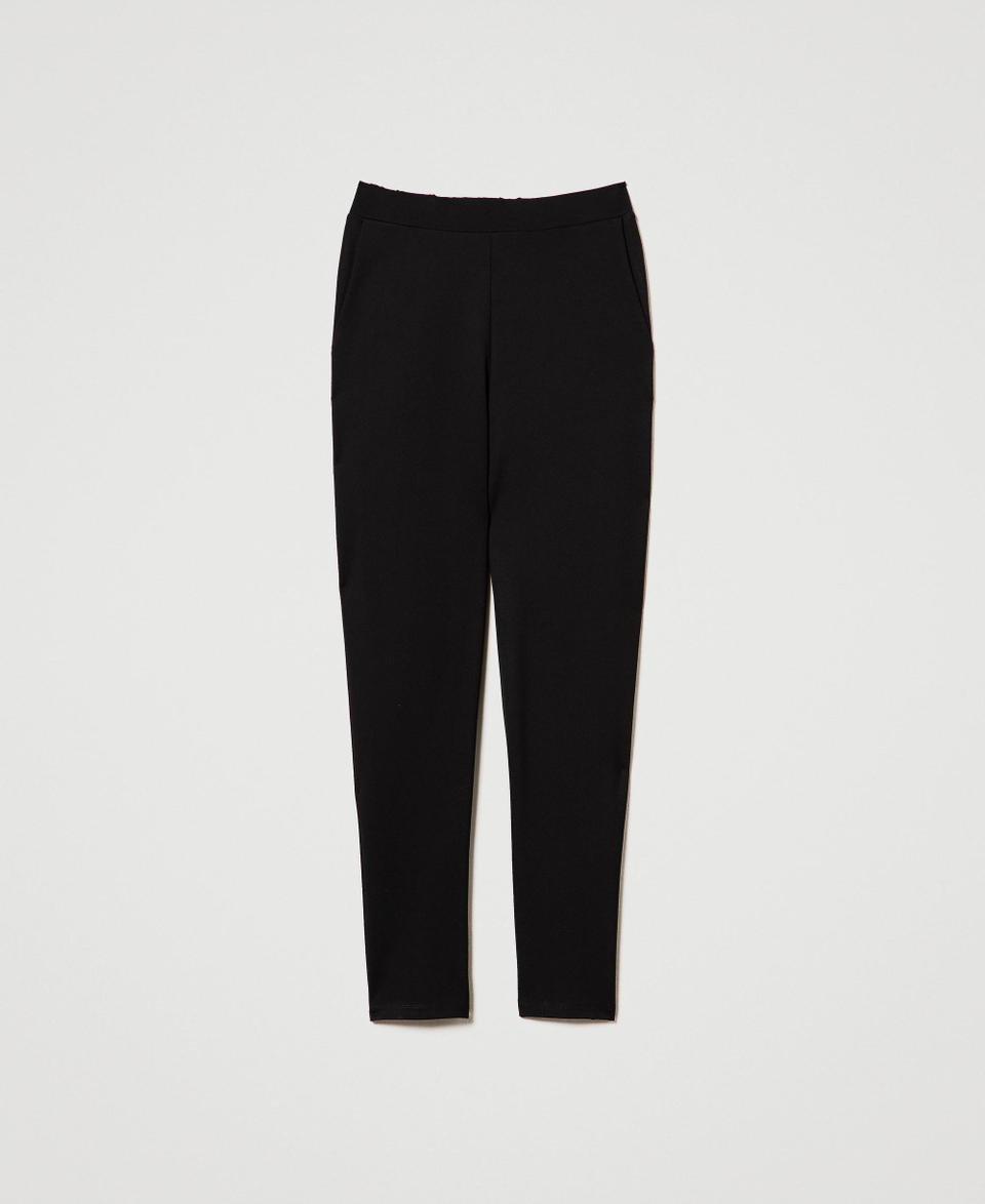 Twin Set Pantaloni a sigaretta con elastico In Saldo