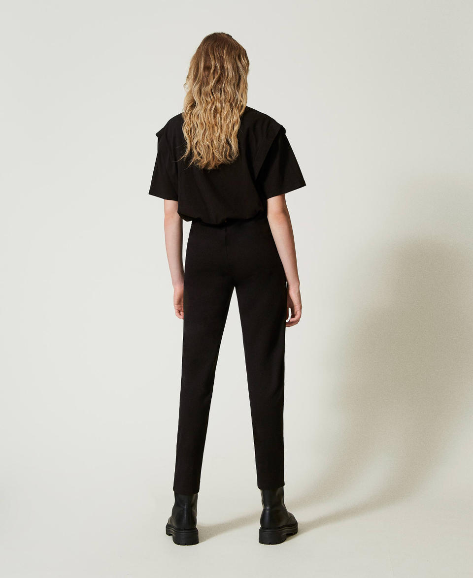 Twin Set Pantaloni a sigaretta con elastico In Saldo