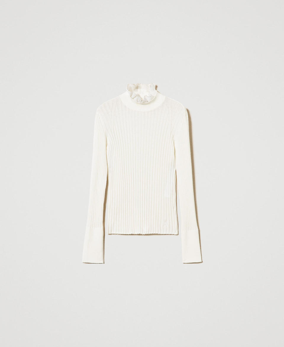 Twin Set Maglia lupetto con perline In Linea