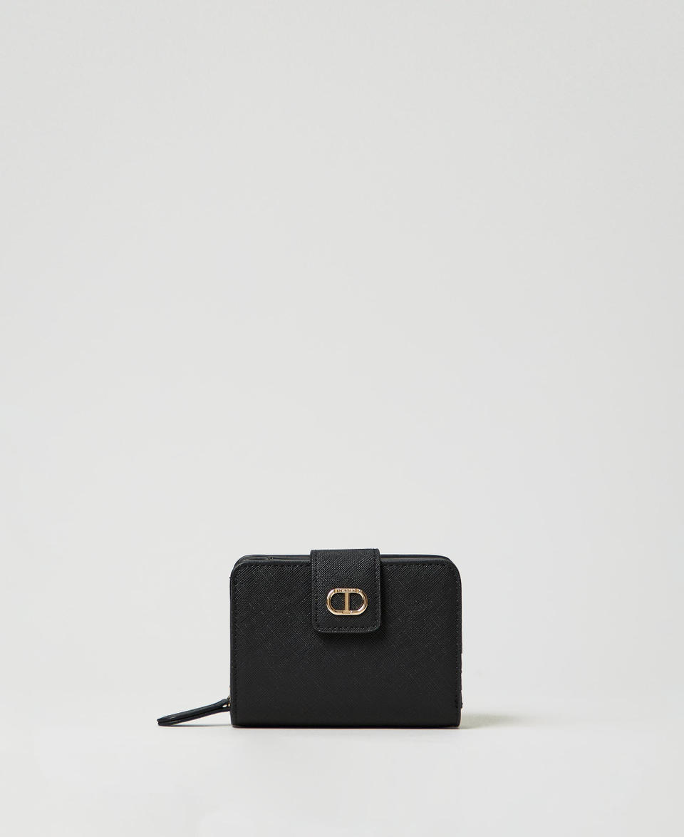 Twin Set Portafoglio con zip e bottone Oval T Shopping Online
