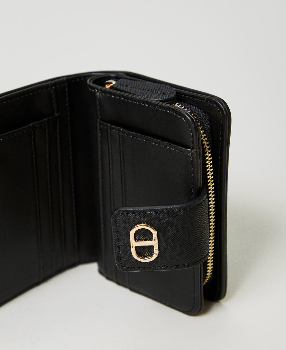 Twin Set Portafoglio con zip e bottone Oval T Shopping Online