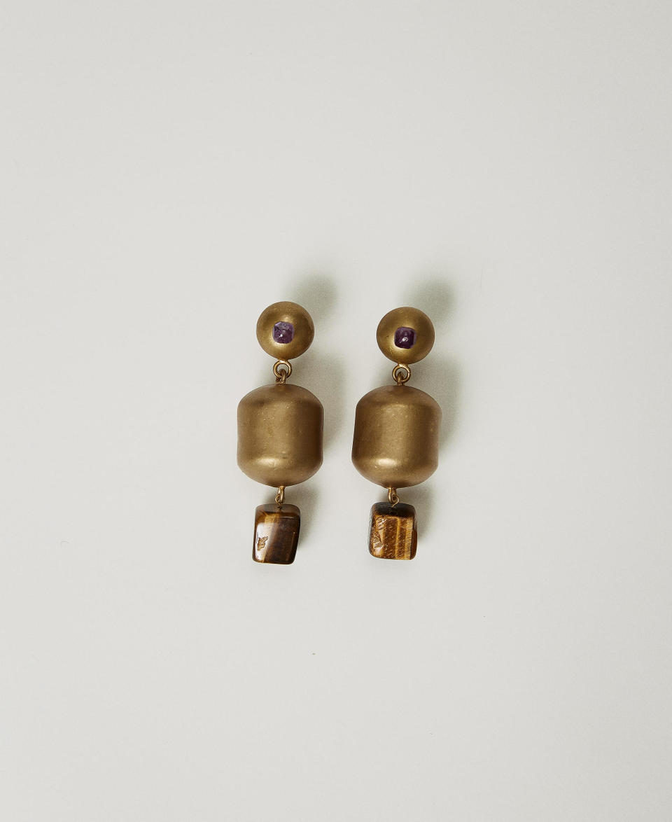 Twin Set Orecchino con elementi in metallo e pietra Convenienza