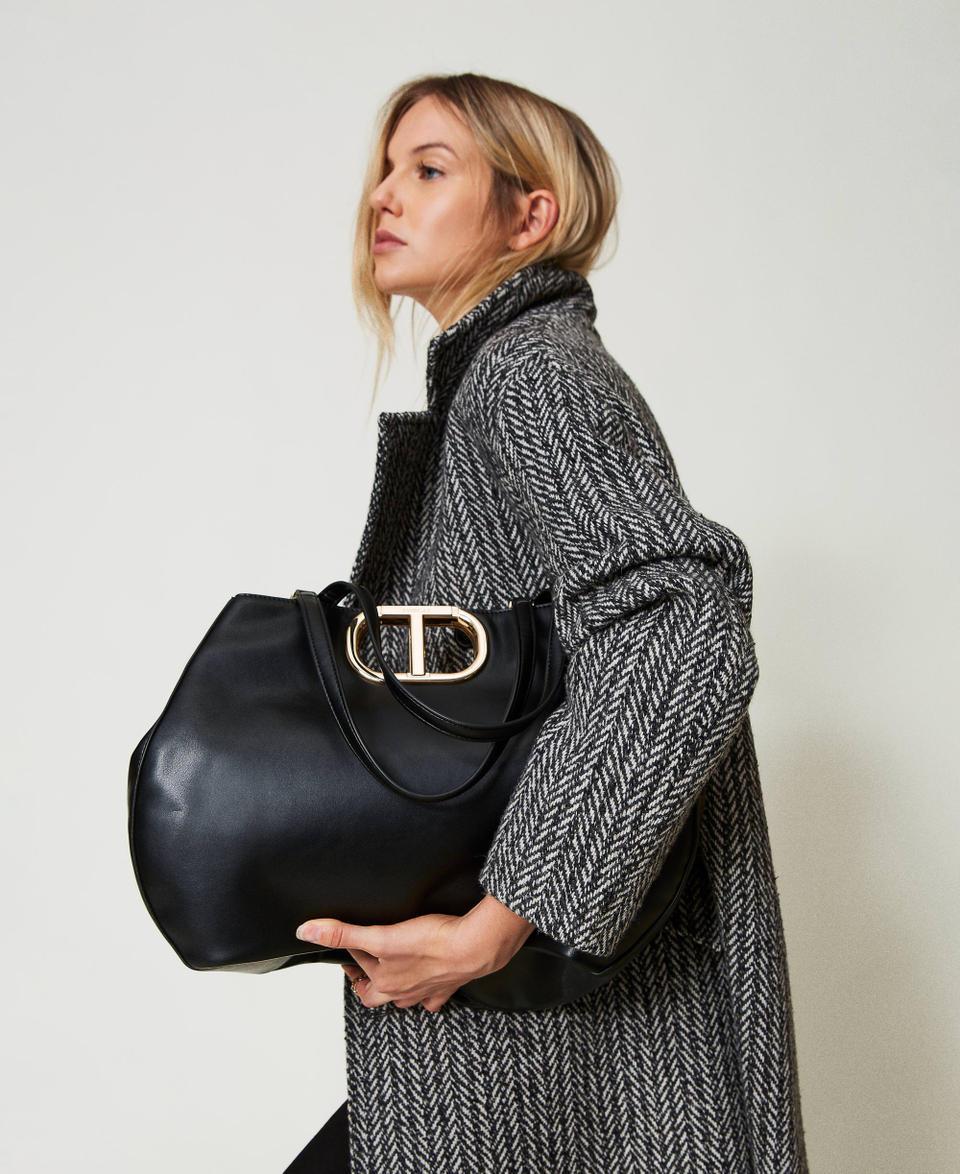Twin Set Borsa shopper 'Lila' con manico Oval T Economico