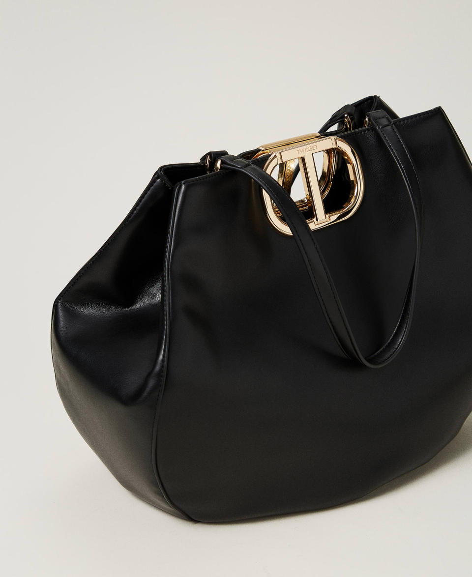Twin Set Borsa shopper 'Lila' con manico Oval T Economico
