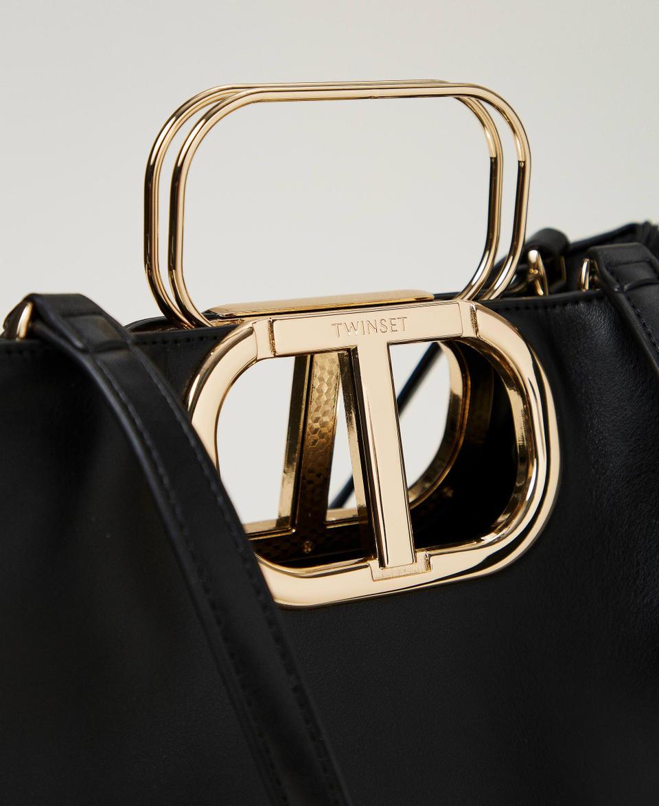 Twin Set Borsa shopper 'Lila' con manico Oval T Economico