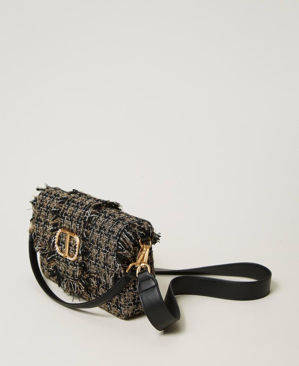 Twin Set Borsa a tracolla 'Amie' media in tweed Outlet