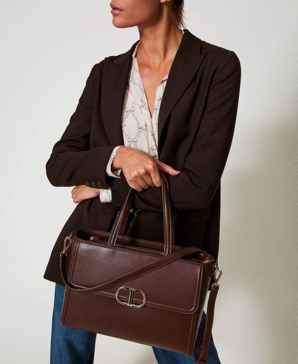 Twin Set Borsa shopper ‘Brera’ con apertura Oval T Hotsell