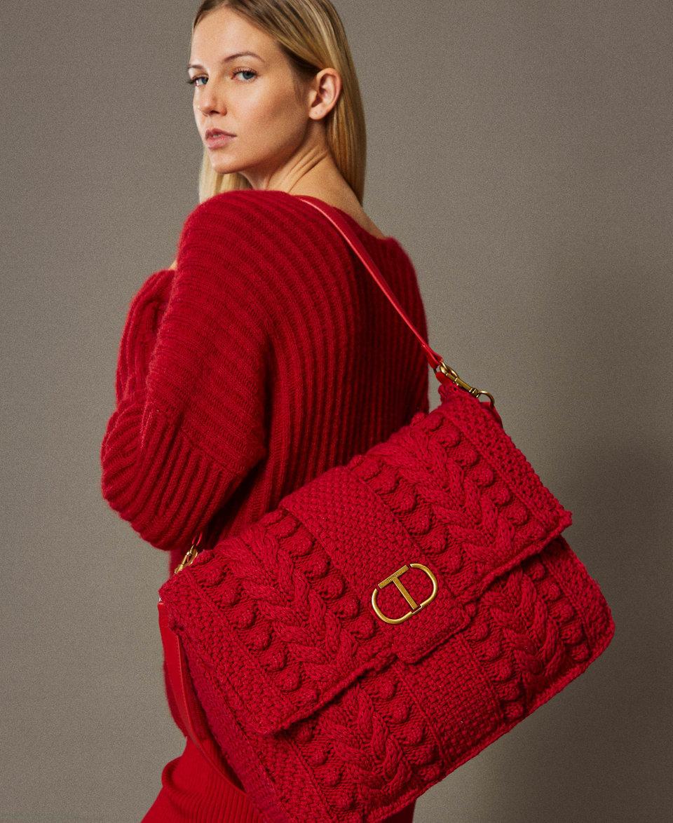 Twin Set Borsa a tracolla tricot 'Emma' Saldi Di Fabbrica