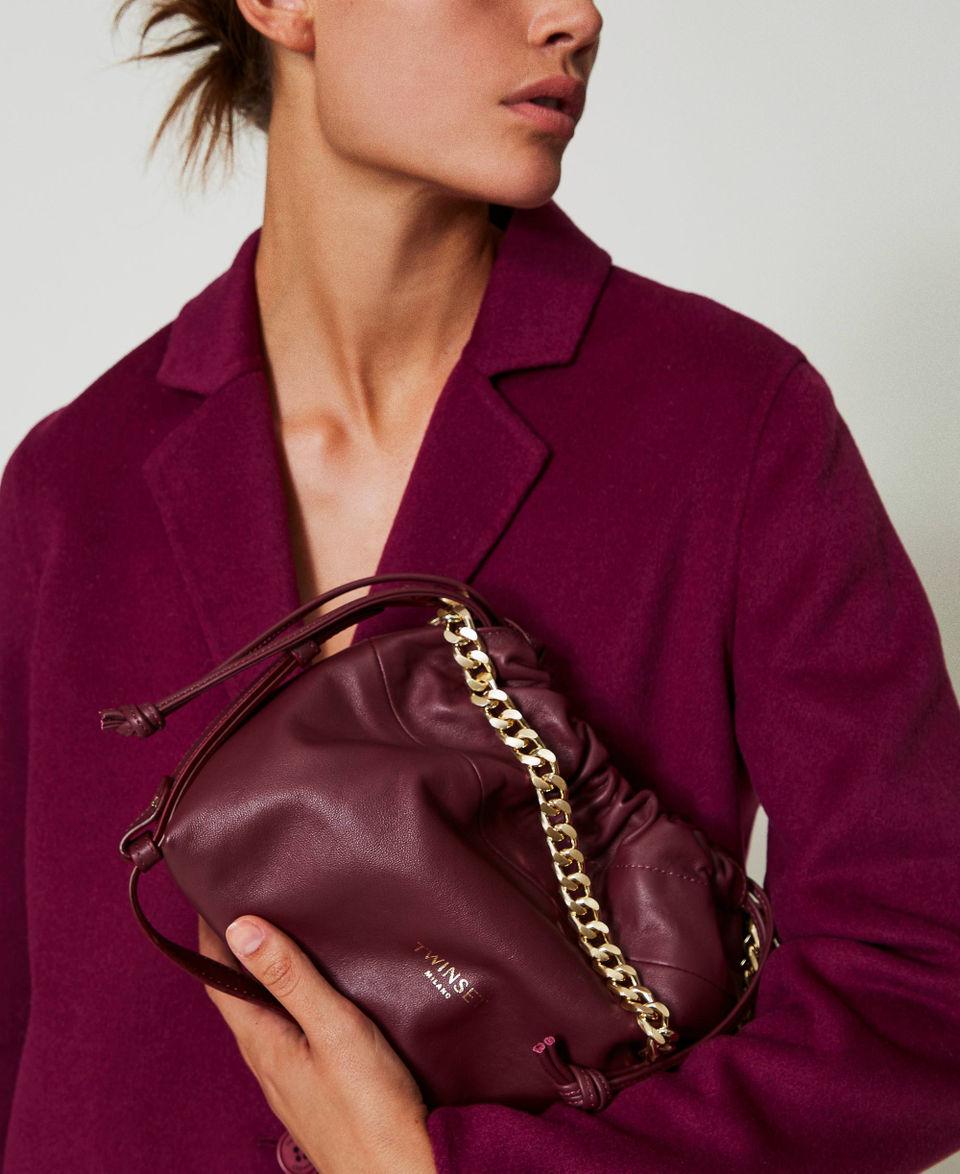 Twin Set Borsa a tracolla in pelle con coulisse I Più Venduti
