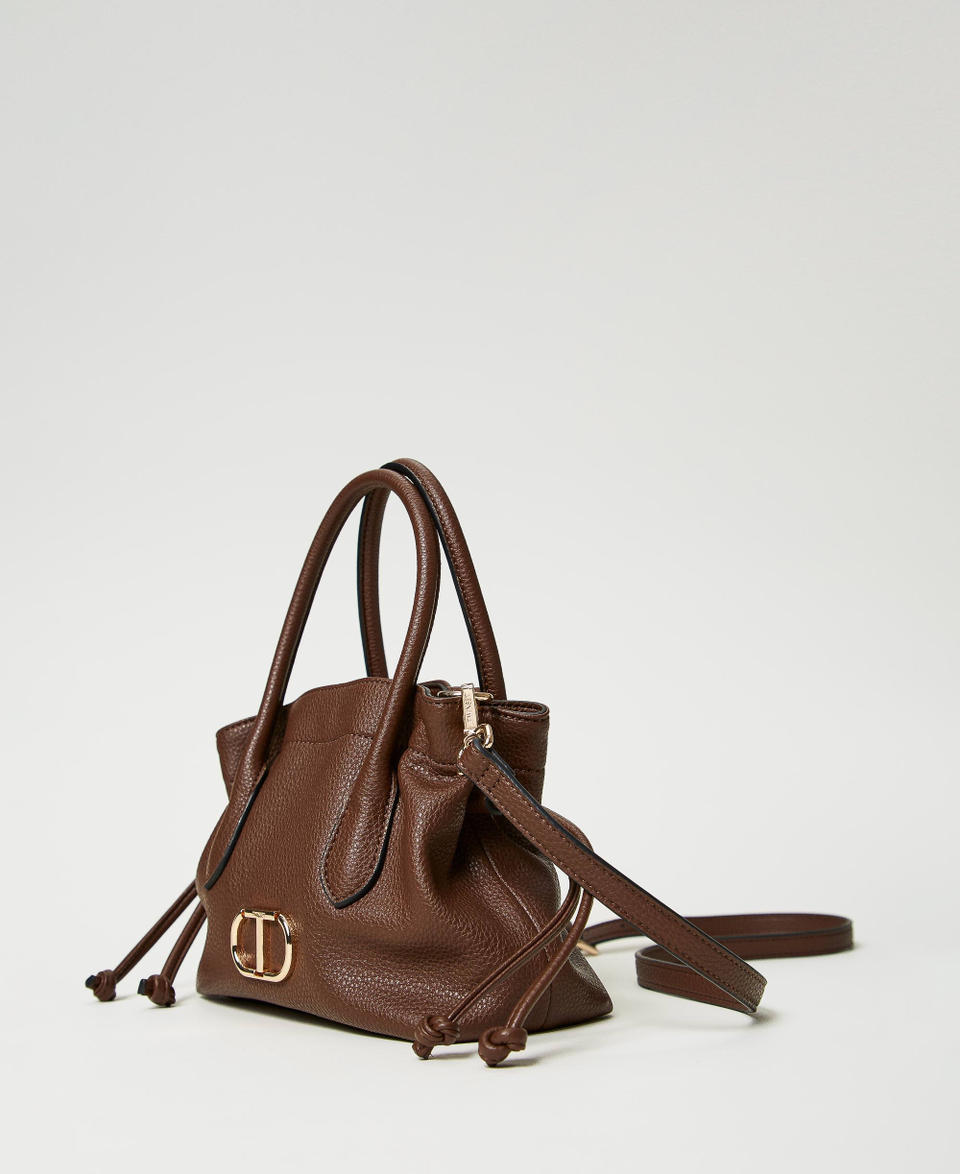 Twin Set Borsa a tracolla con Oval T e coulisse Negozio