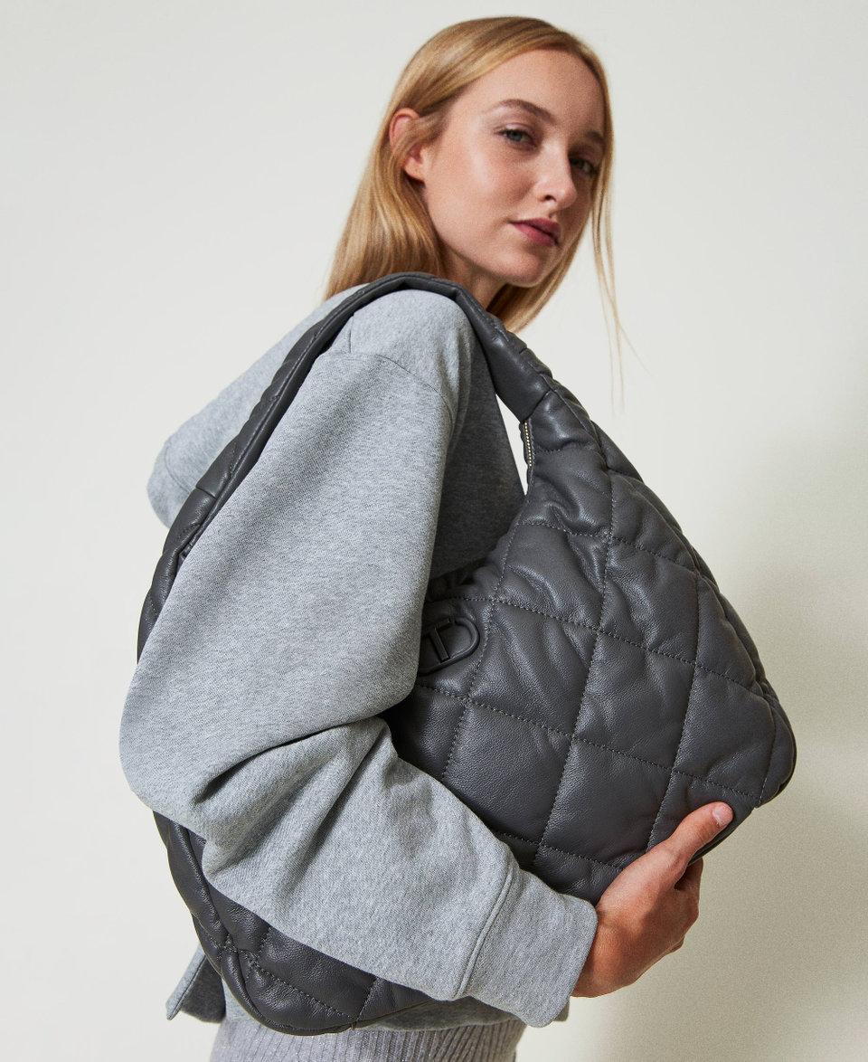 Twin Set Borsa hobo grande quilted imbottita Nuova