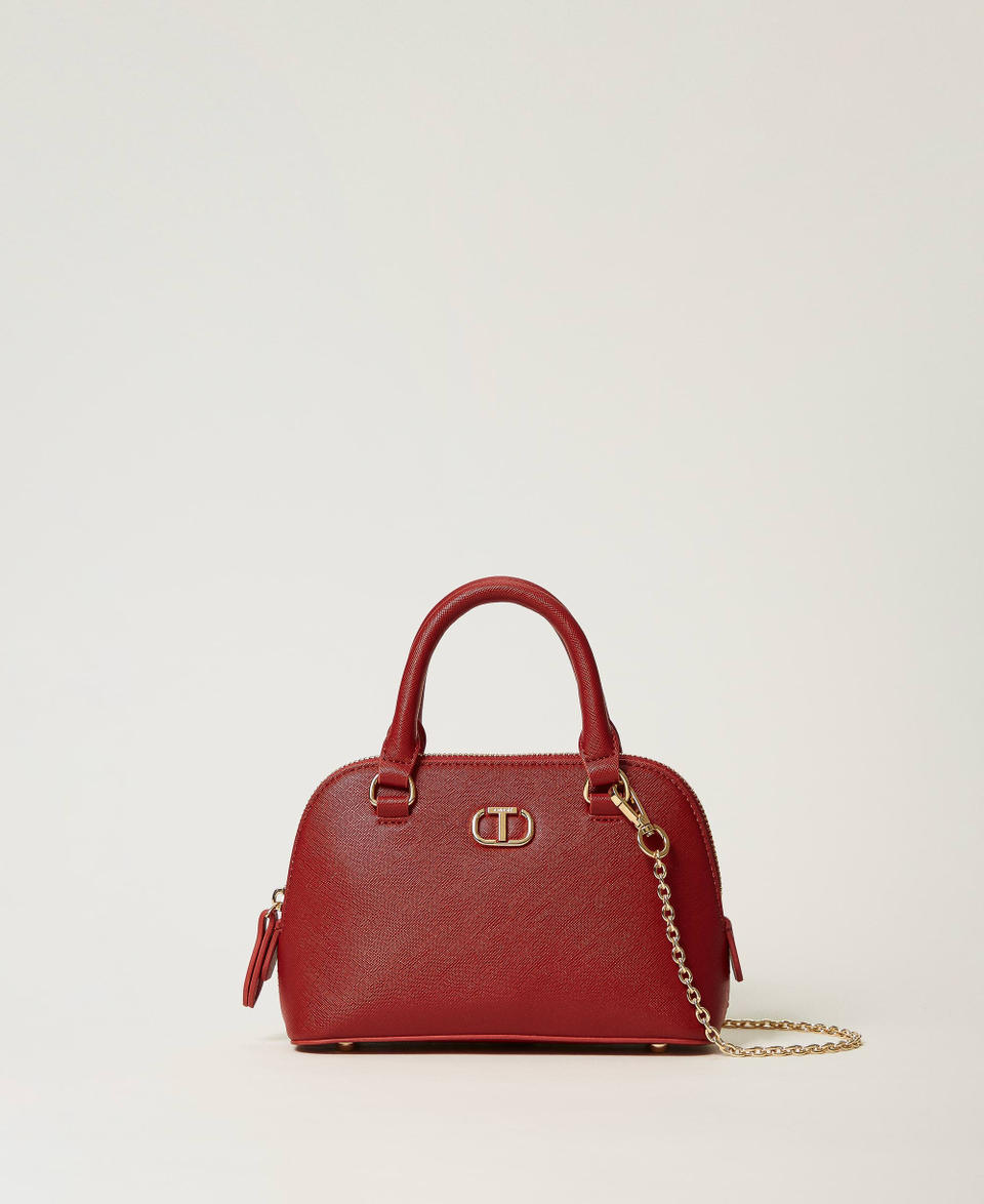 Twin Set Mini borsa a tracolla con Oval T Italy