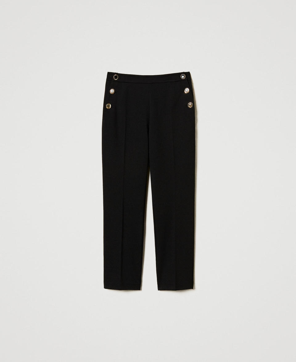 Twin Set Pantaloni con bottoni gioiello 2025