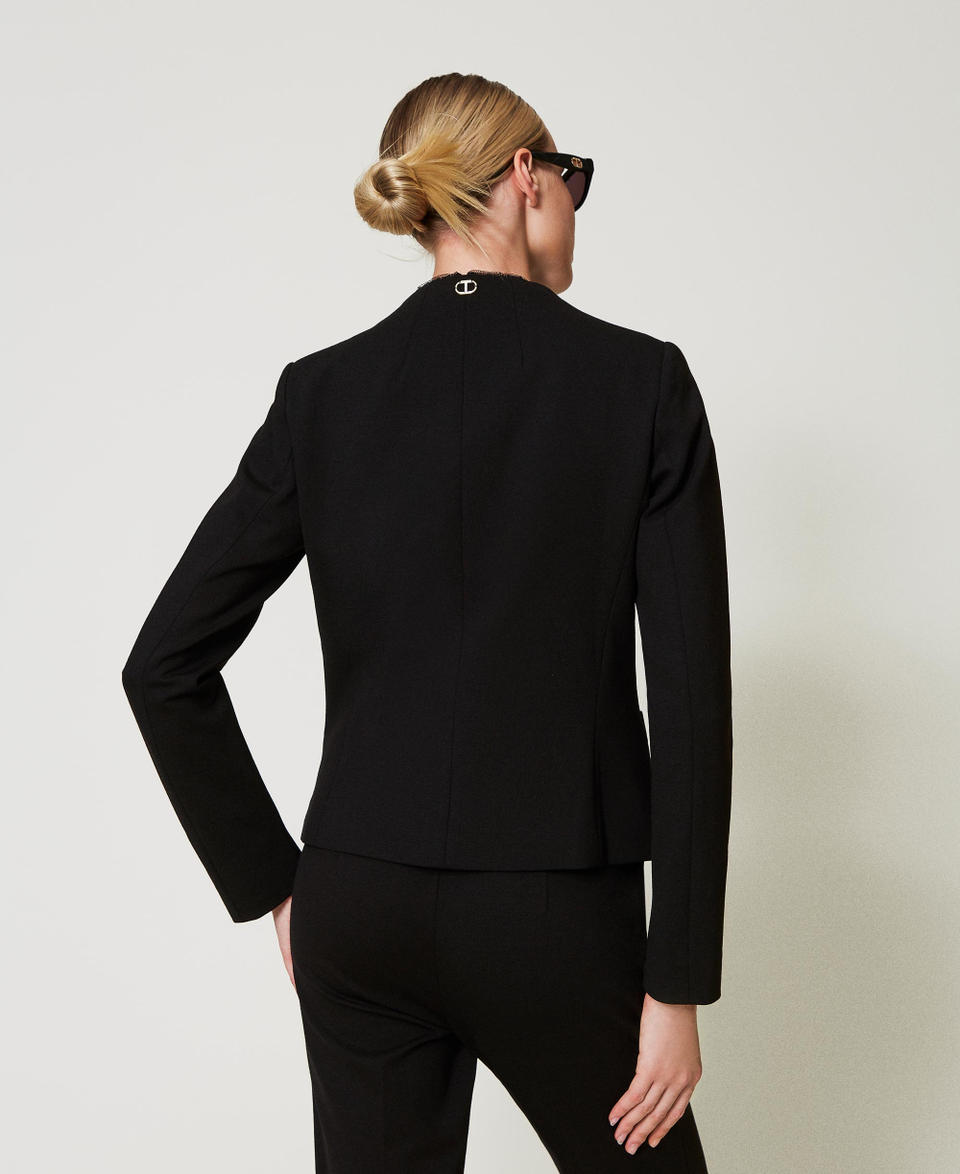 Twin Set Giacca blazer con bottoni gioiello In Linea