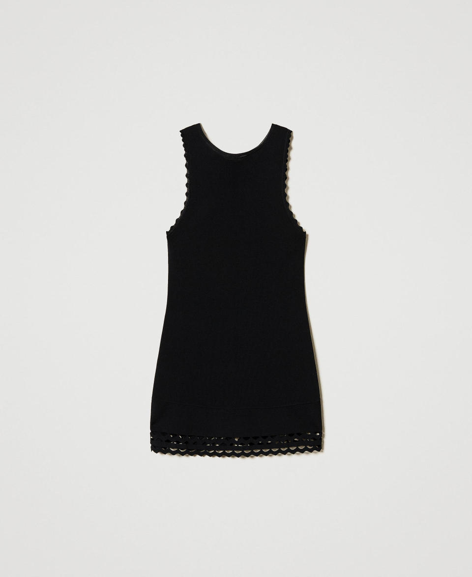 Twin Set Top doppio uso in maglia con trafori Pezzi Unici