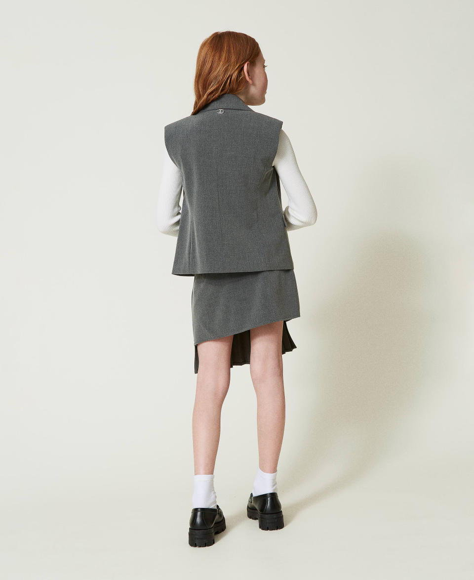 Twin Set Gilet monopetto in flanella Novità