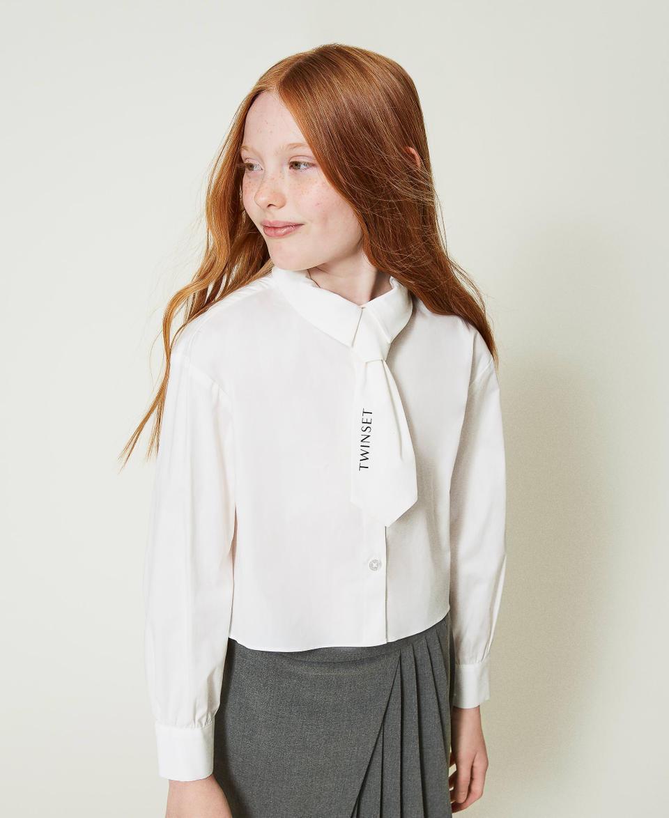 Twin Set Camicia in popeline con cravatta