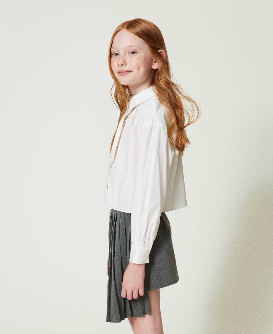 Twin Set Camicia in popeline con cravatta Sconto