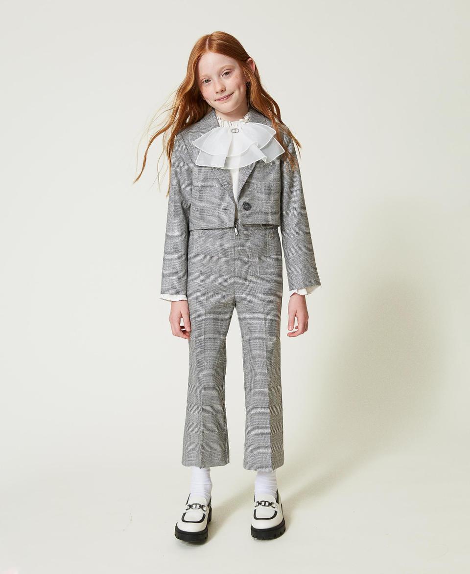 Twin Set Pantaloni flare in principe di Galles
