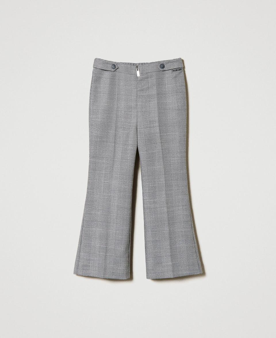 Twin Set Pantaloni flare in principe di Galles Fino al 65% di sconto