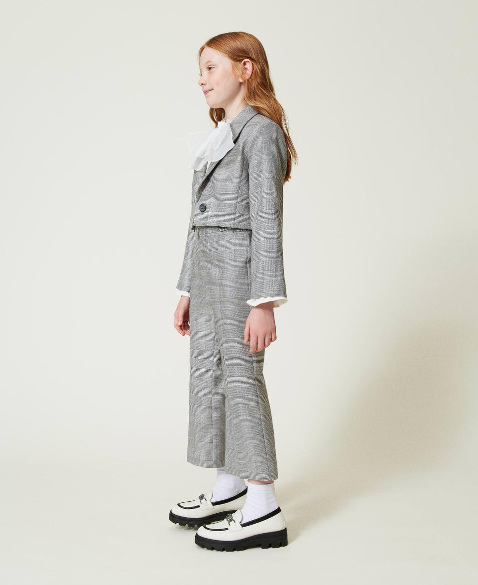 Twin Set Pantaloni flare in principe di Galles Fino al 65% di sconto