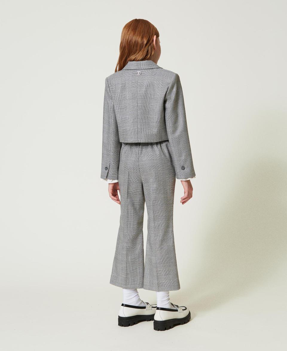 Twin Set Pantaloni flare in principe di Galles Fino al 65% di sconto