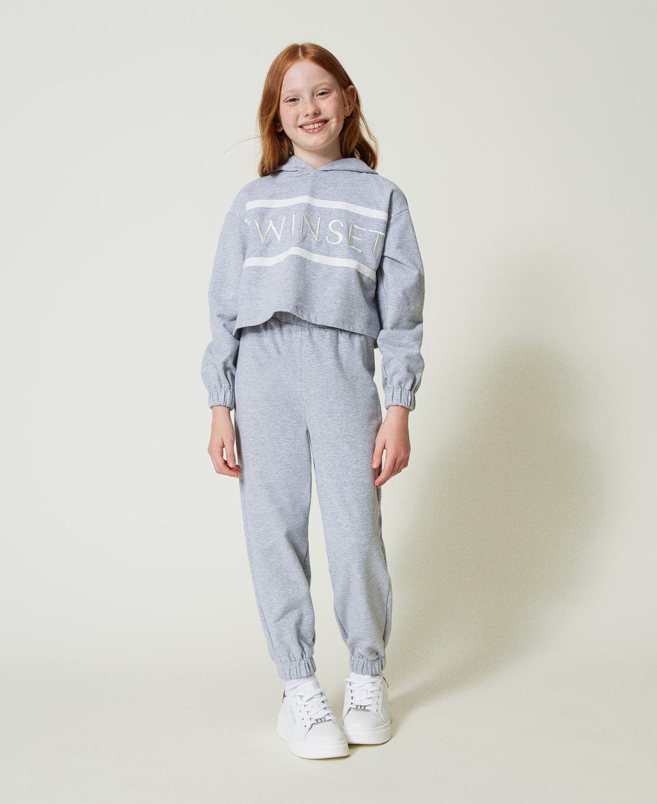 Twin Set Pantaloni joggers in felpa Sostegno trimestrale