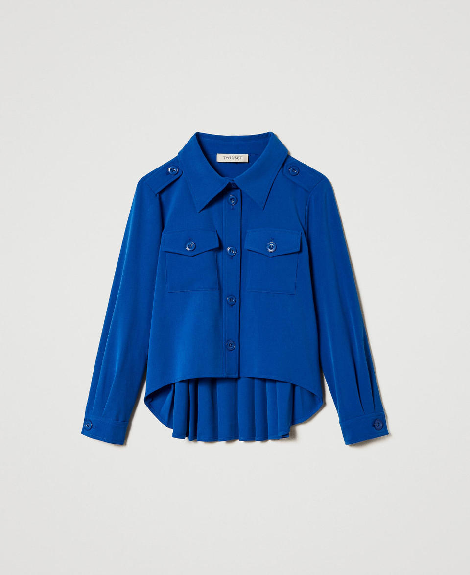 Twin Set Giacca overshirt in flanella Moda