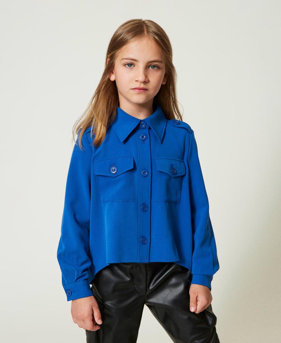 Twin Set Giacca overshirt in flanella Moda