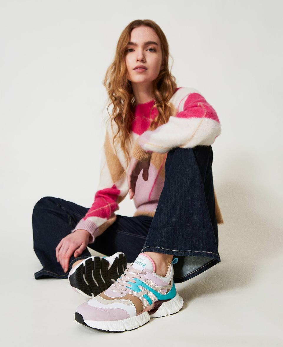 Twin Set Sneakers running color block In Linea