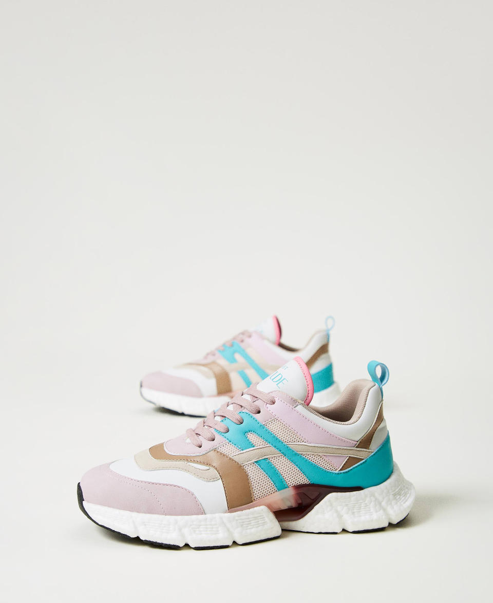 Twin Set Sneakers running color block In Linea