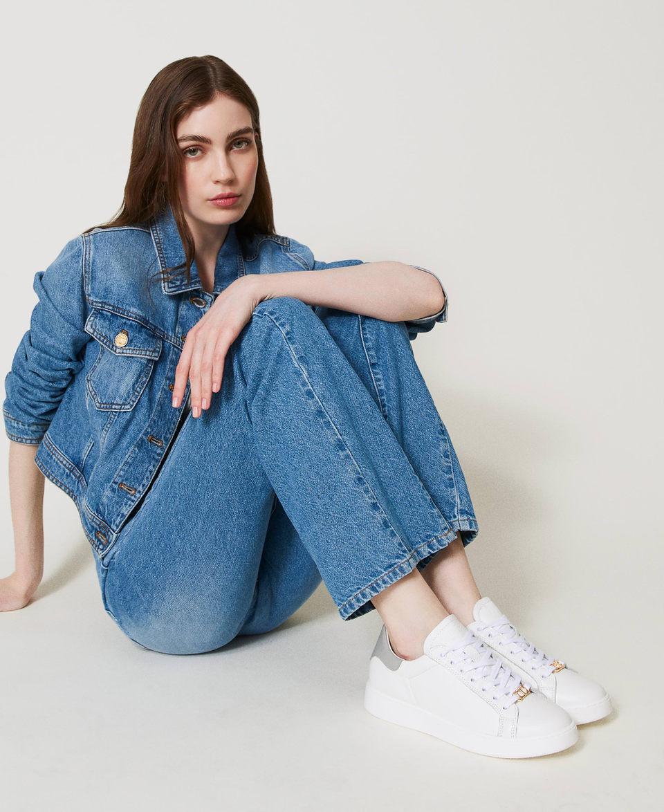 Twin Set Sneakers in pelle con Oval T Offerte