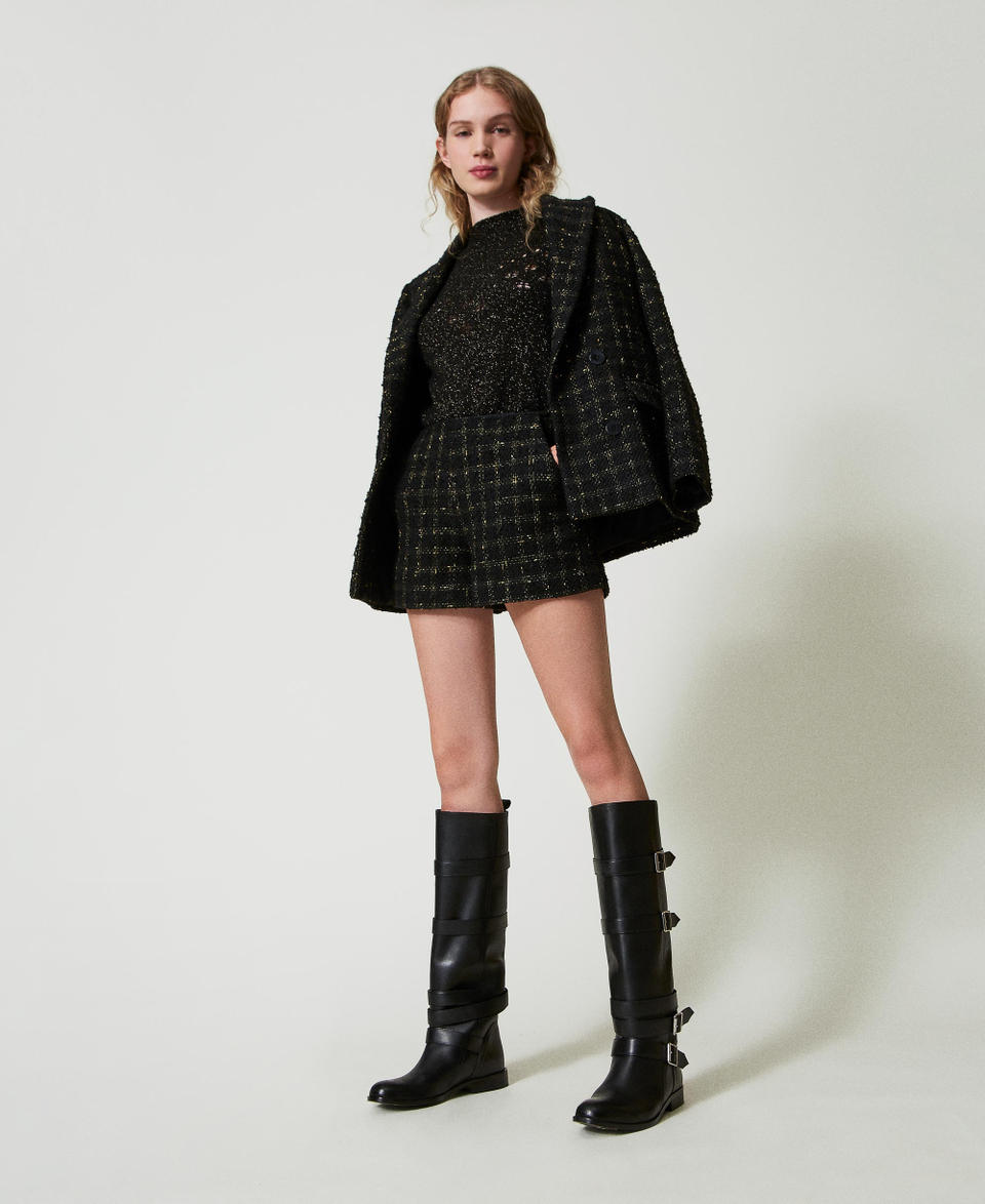 Twin Set Stivali in pelle con cinturini 2025