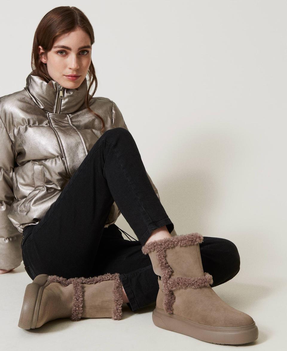 Twin Set Stivaletti con dettagli in faux fur Italia