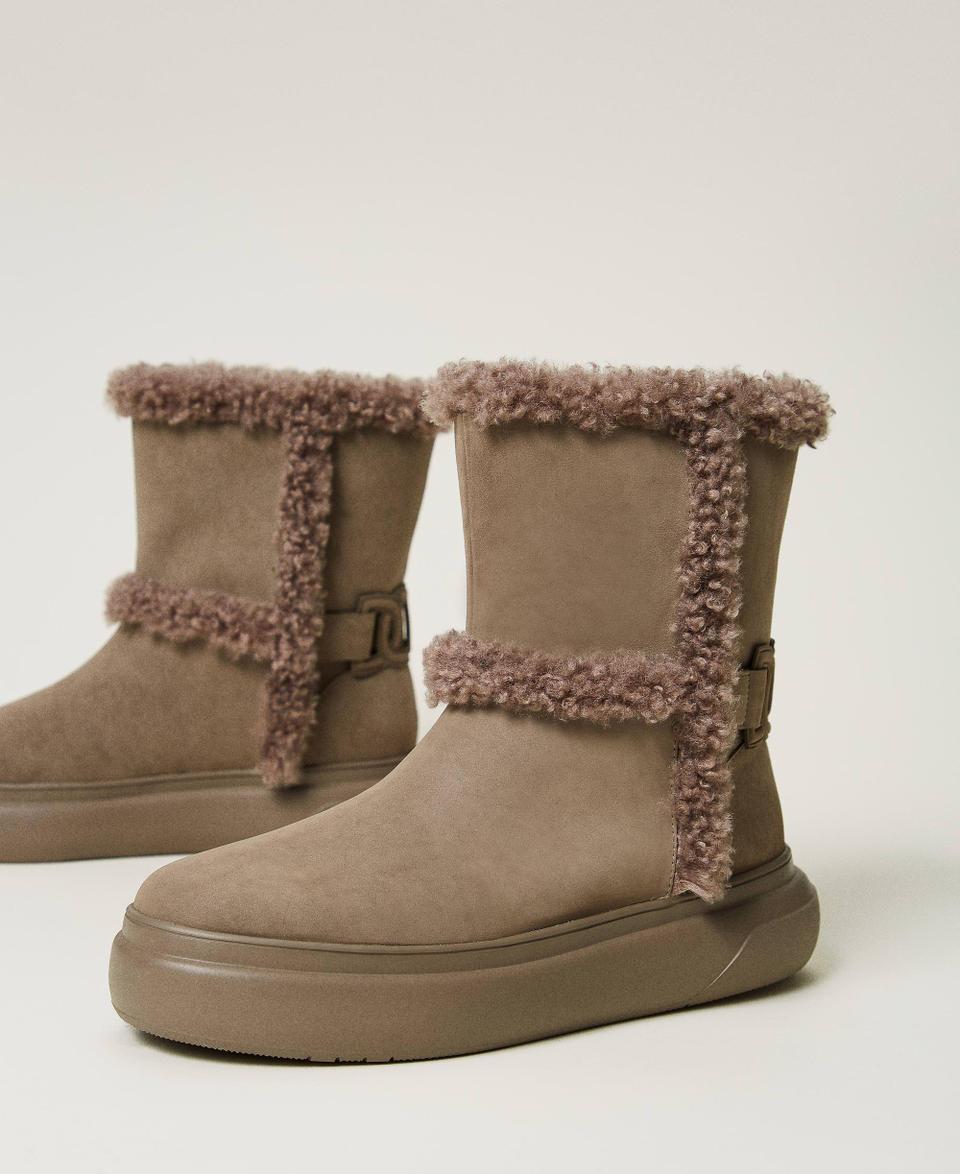 Twin Set Stivaletti con dettagli in faux fur Italia