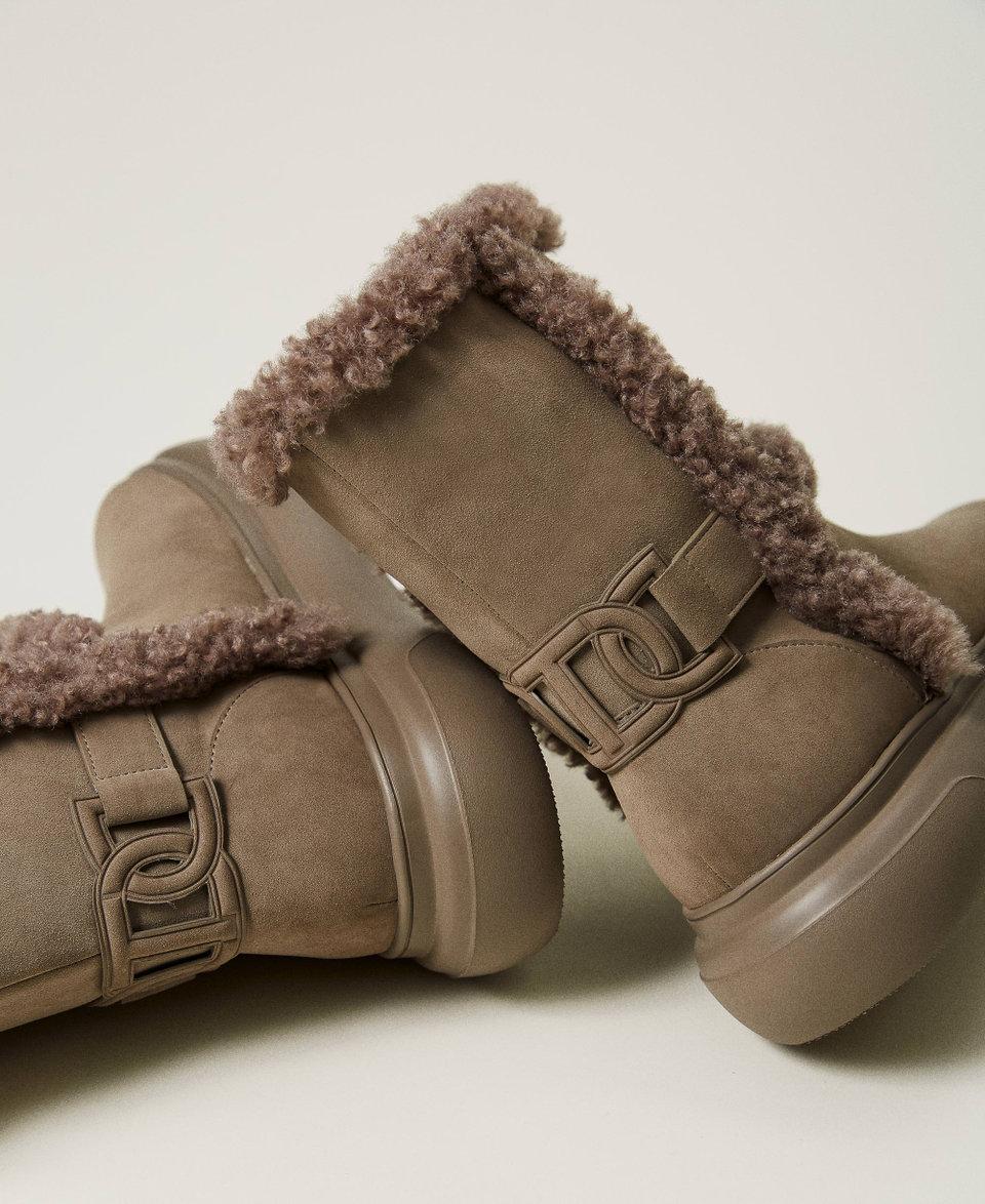 Twin Set Stivaletti con dettagli in faux fur Italia