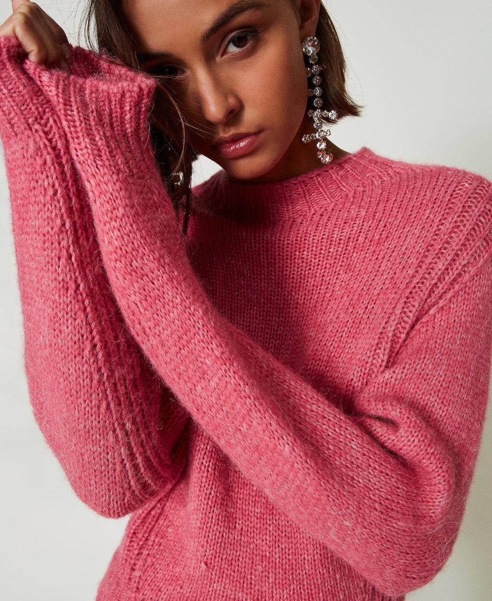 Twin Set Maglia lupetto in misto lana seamless Negozi Online