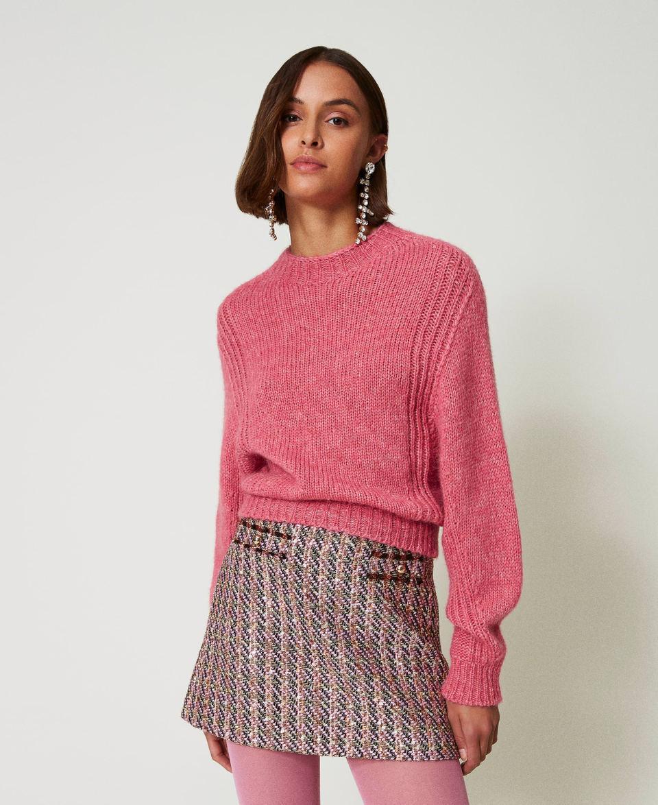 Twin Set Maglia lupetto in misto lana seamless Negozi Online