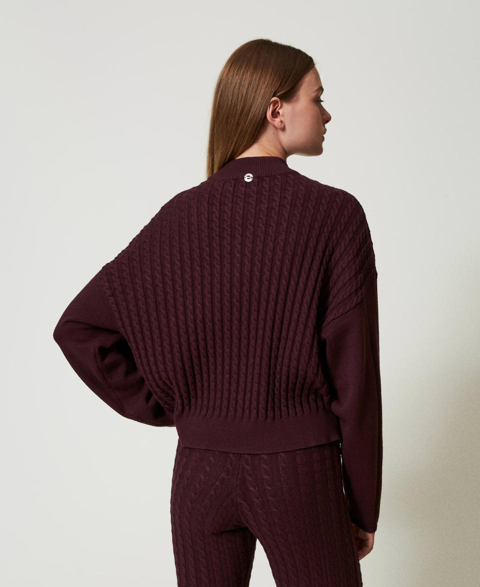 Twin Set Maglia lupetto a trecce con strass Affare Del Giorno