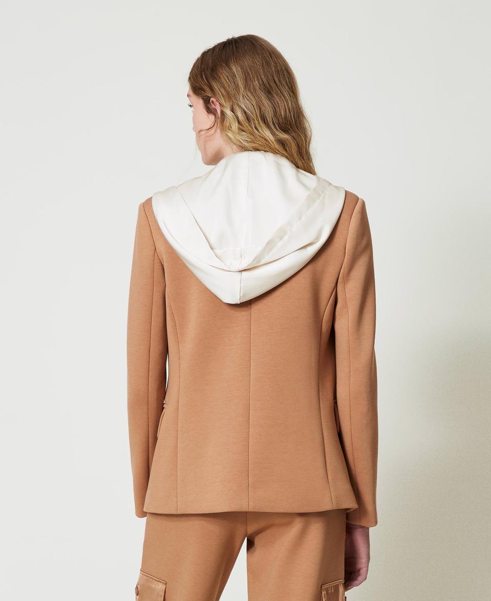 Twin Set Giacca blazer in tessuto scuba con cappuccio Online