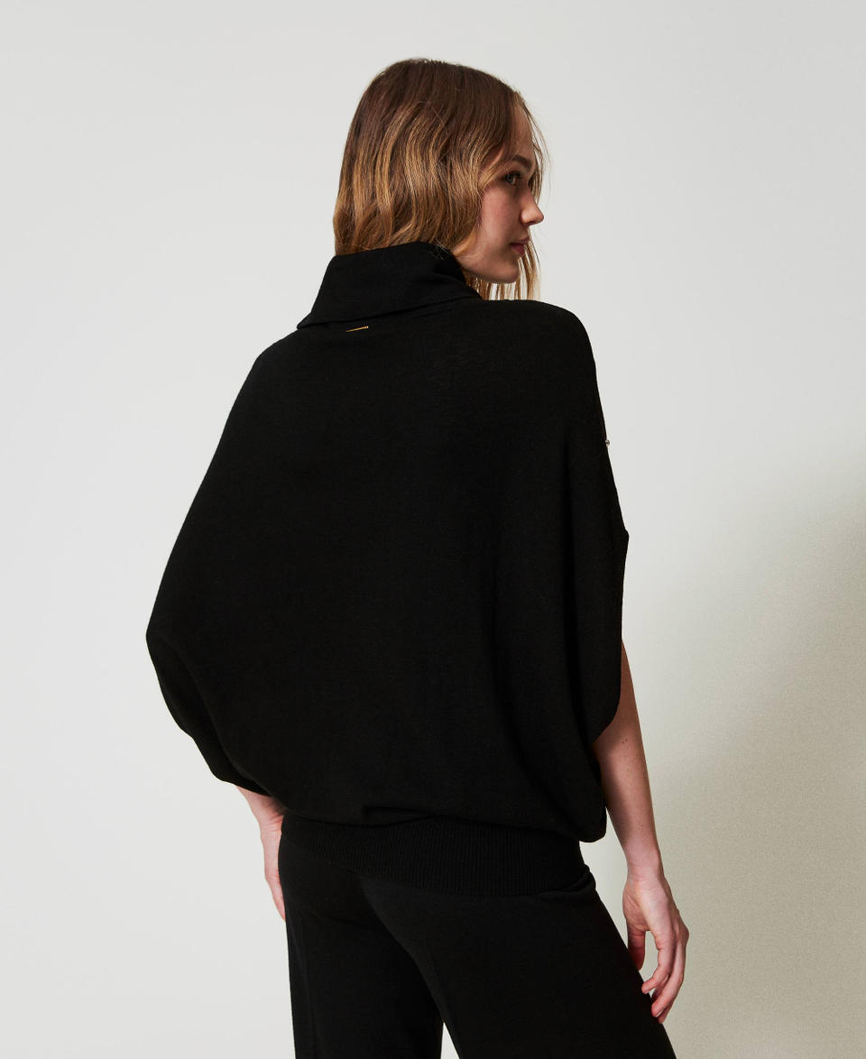 Twin Set Maglia in misto lana con ricamo di perle Outlet
