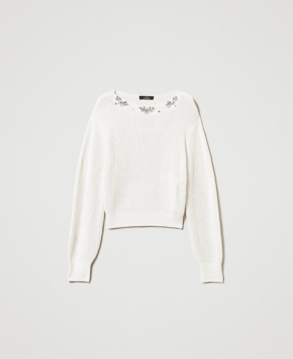 Twin Set Maglia con ricami fatti a mano Vendite Flash