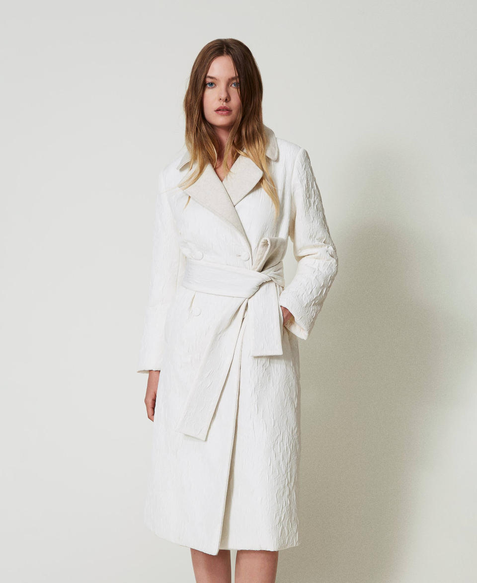 Twin Set Cappotto doppiopetto goffrato 2025