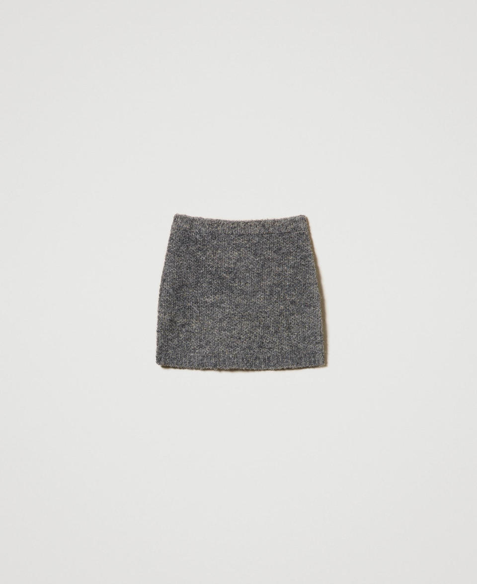 Twin Set Minigonna in maglia bouclé riciclata Promozione