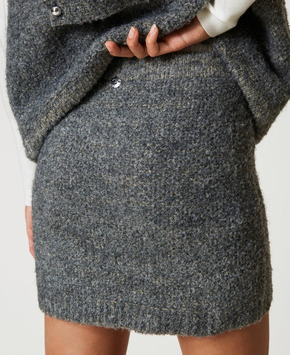 Twin Set Minigonna in maglia bouclé riciclata Promozione