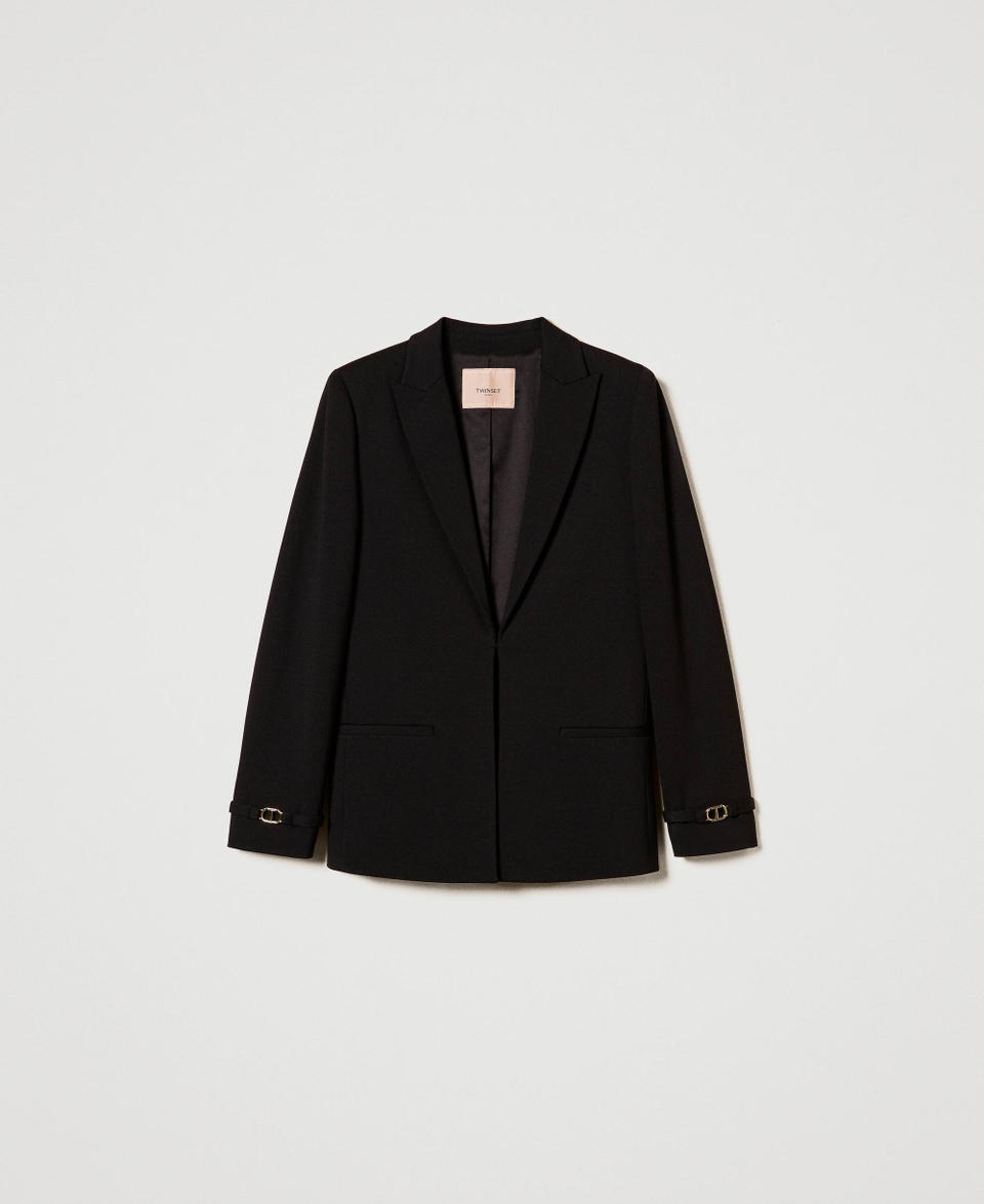 Twin Set Giacca blazer con cinturino Oval T Shopping Online