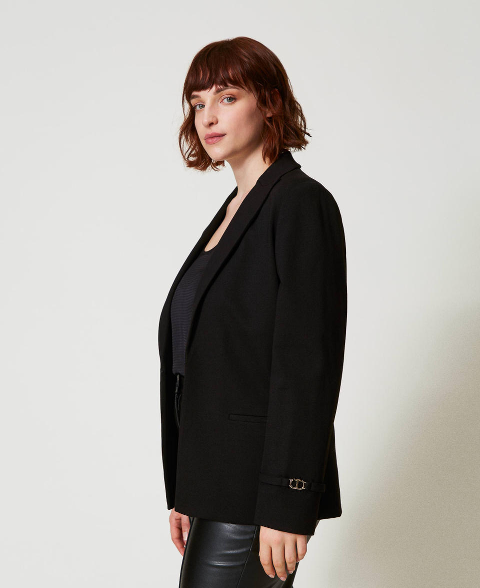 Twin Set Giacca blazer con cinturino Oval T Shopping Online